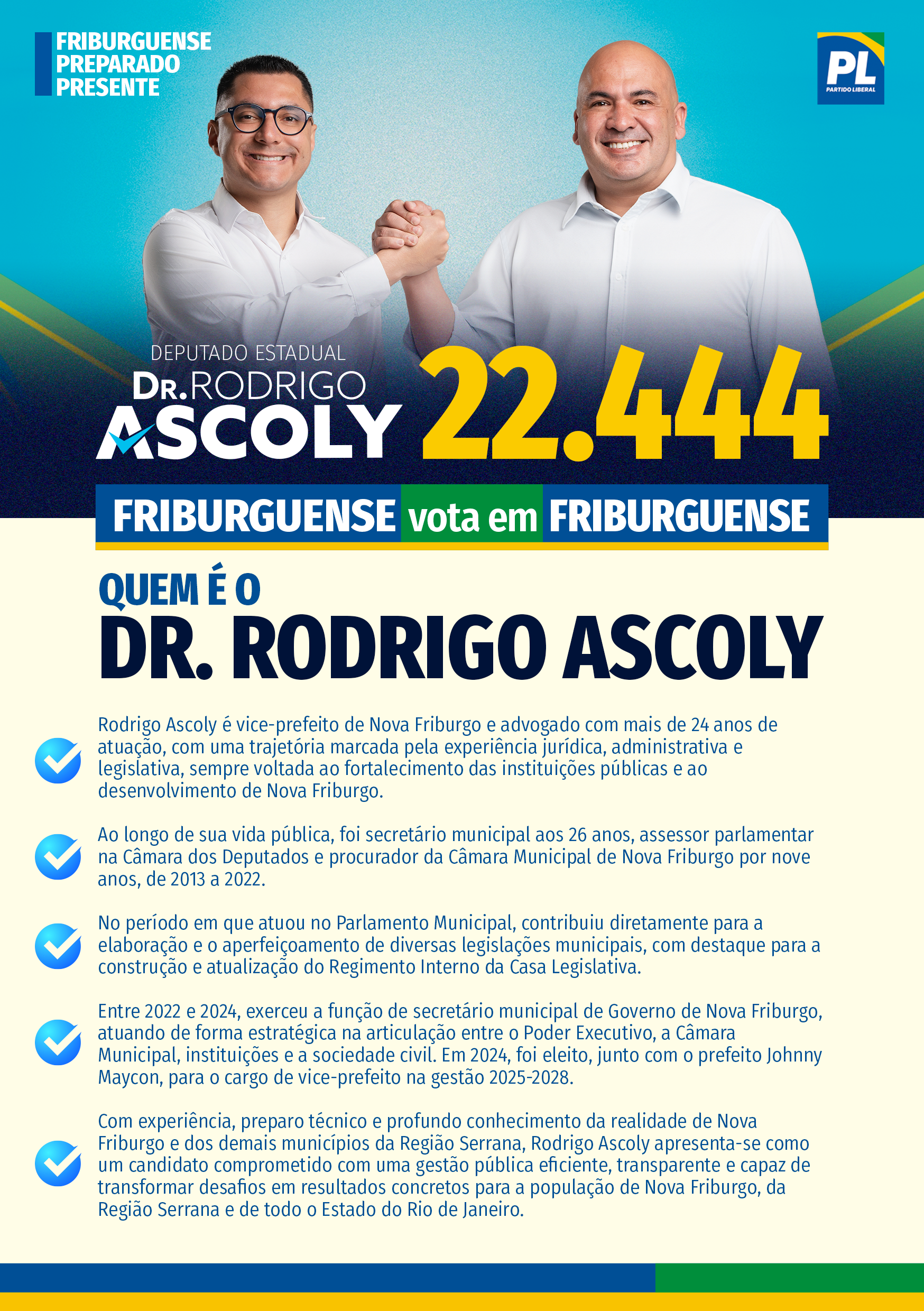 Frente do material com a apresentação de Dr. Rodrigo Ascoly